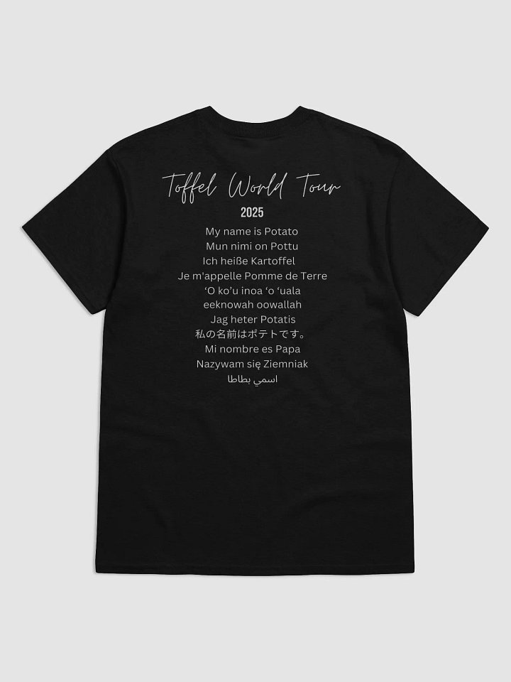 Toffel World Tour t-shirt (white lettering) product image (2)