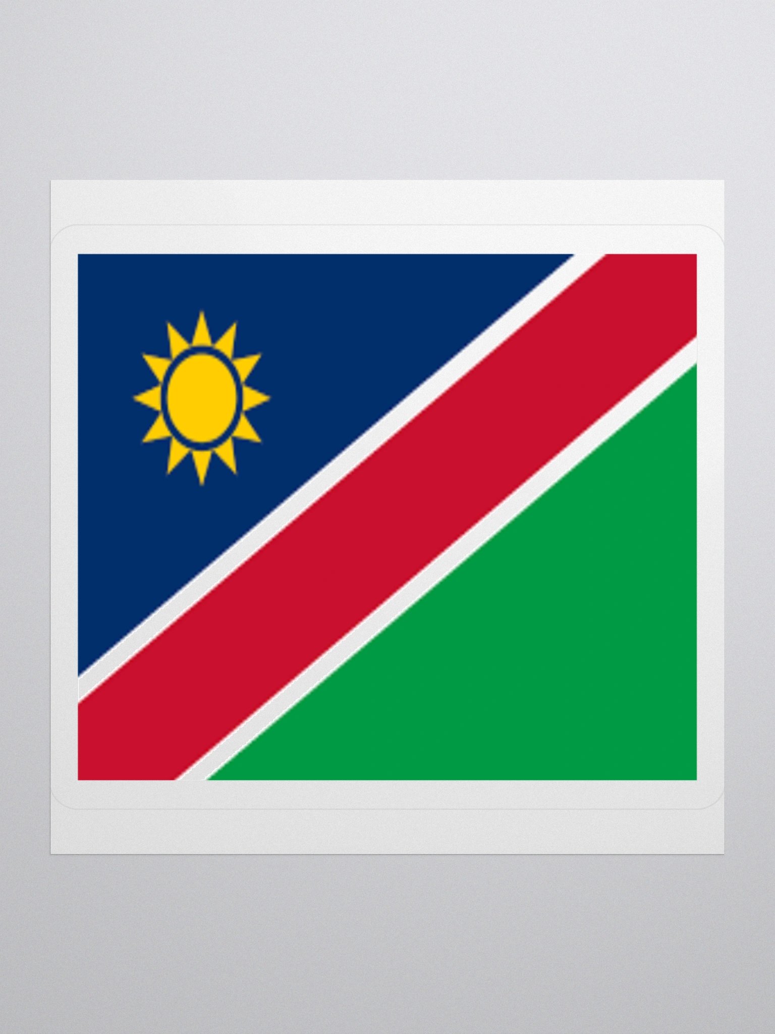 Exclusive Namibia Flag Kiss-Cut Sticker by TDS Music - Unique Design (3" x 3", 4" x 4", 5.5" x 5.5") product image (2)