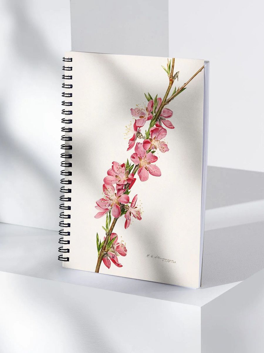 Peach Flowers Spiral Notebook product image (4)