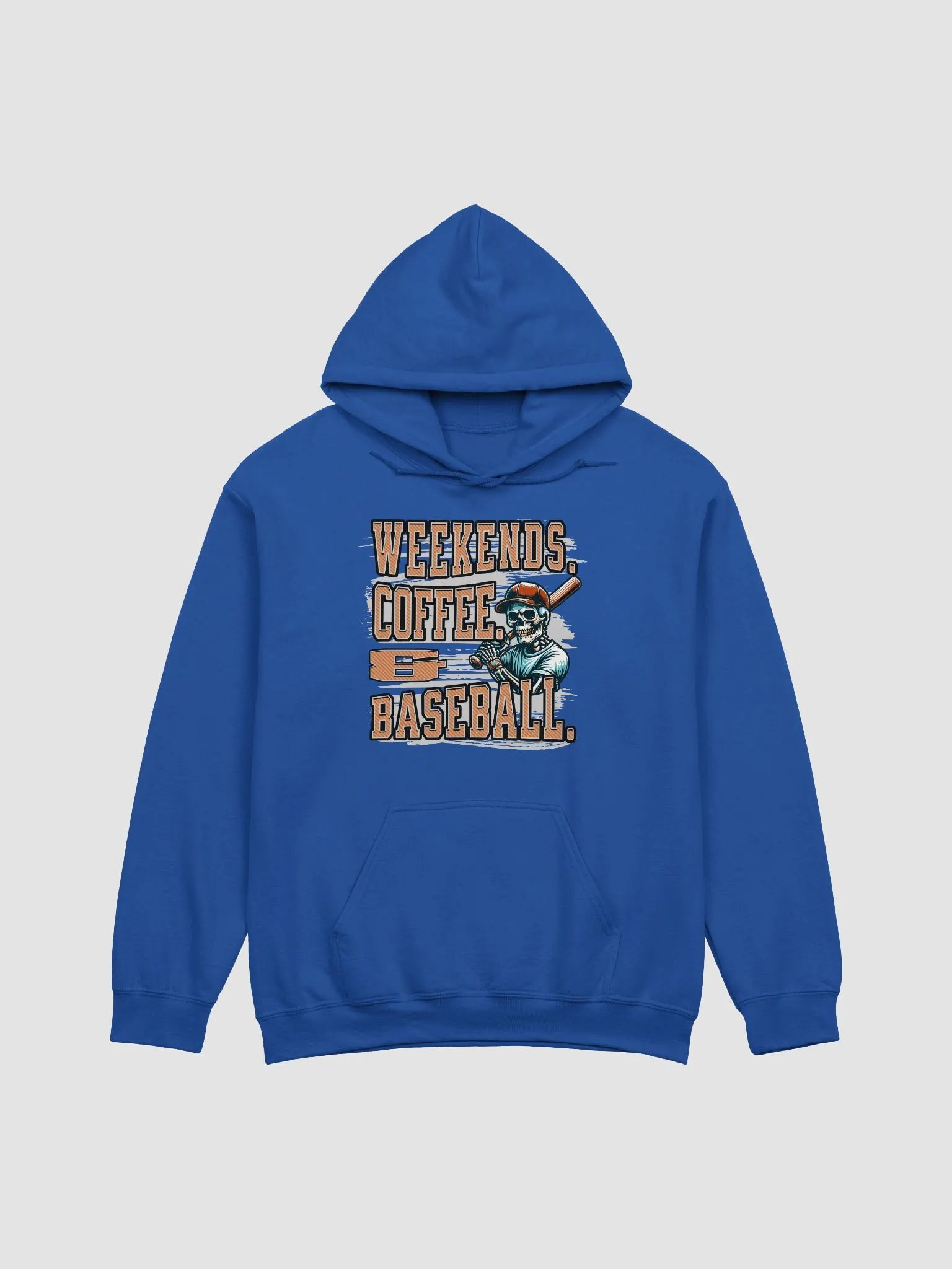 Weekends Coffee And Baseball Skeleton Swing Classic Hoodie product image (17)