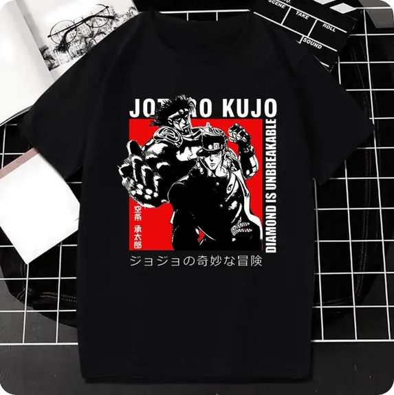 Japanese Anime JOJO Bizarre Adventure Graphic Print T Shirt product image (1)