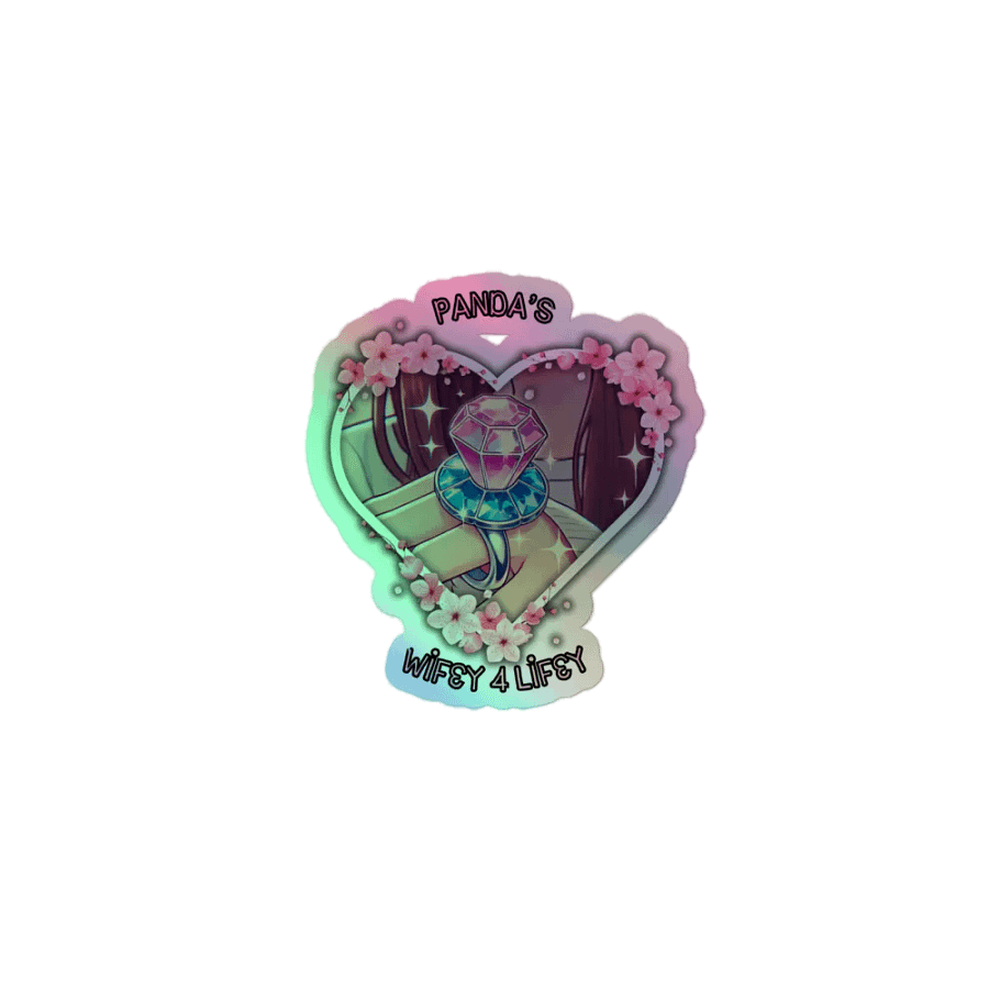 Panda's Wifey Collection - Holo Sticker (Cherry Blossom Edition) product image (1)