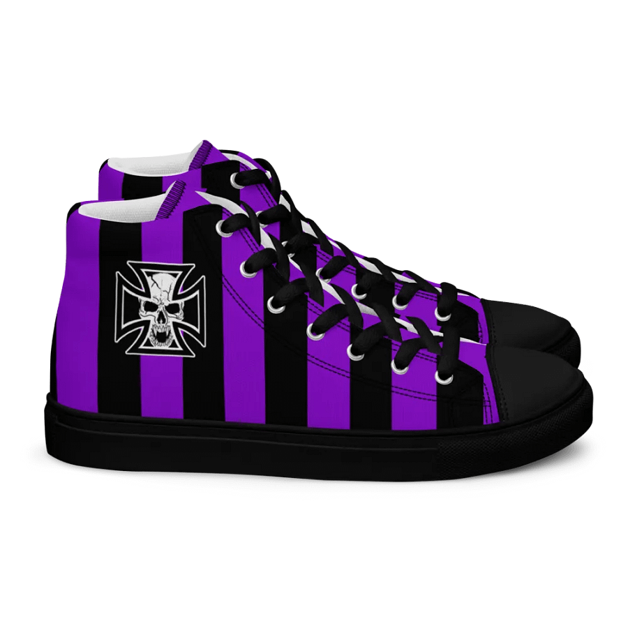 Maltese cross and skull womens high tops product image (3)