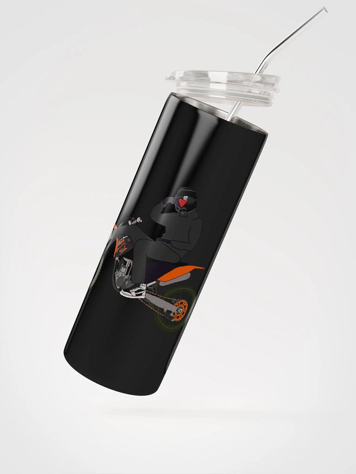 Heart-hand on Bike Stainless Steel Tumbler product image (2)