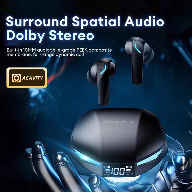 Lenovo GM2 Pro Max Gaming Earbuds | Bluetooth 5.4 | LED Display | Noise Cancelling & Waterproof product image (2)