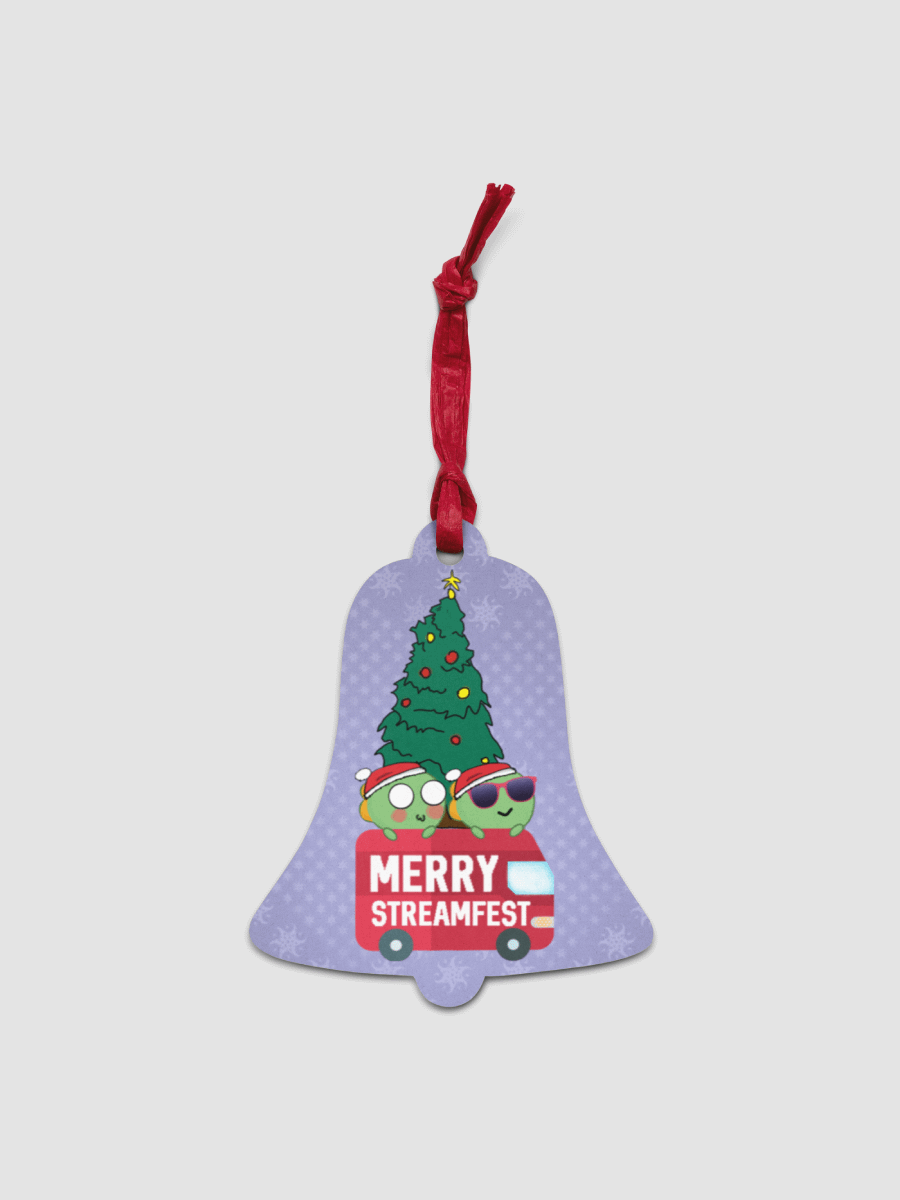 Merry Streamfest Wooden Ornament [Bell] product image (1)