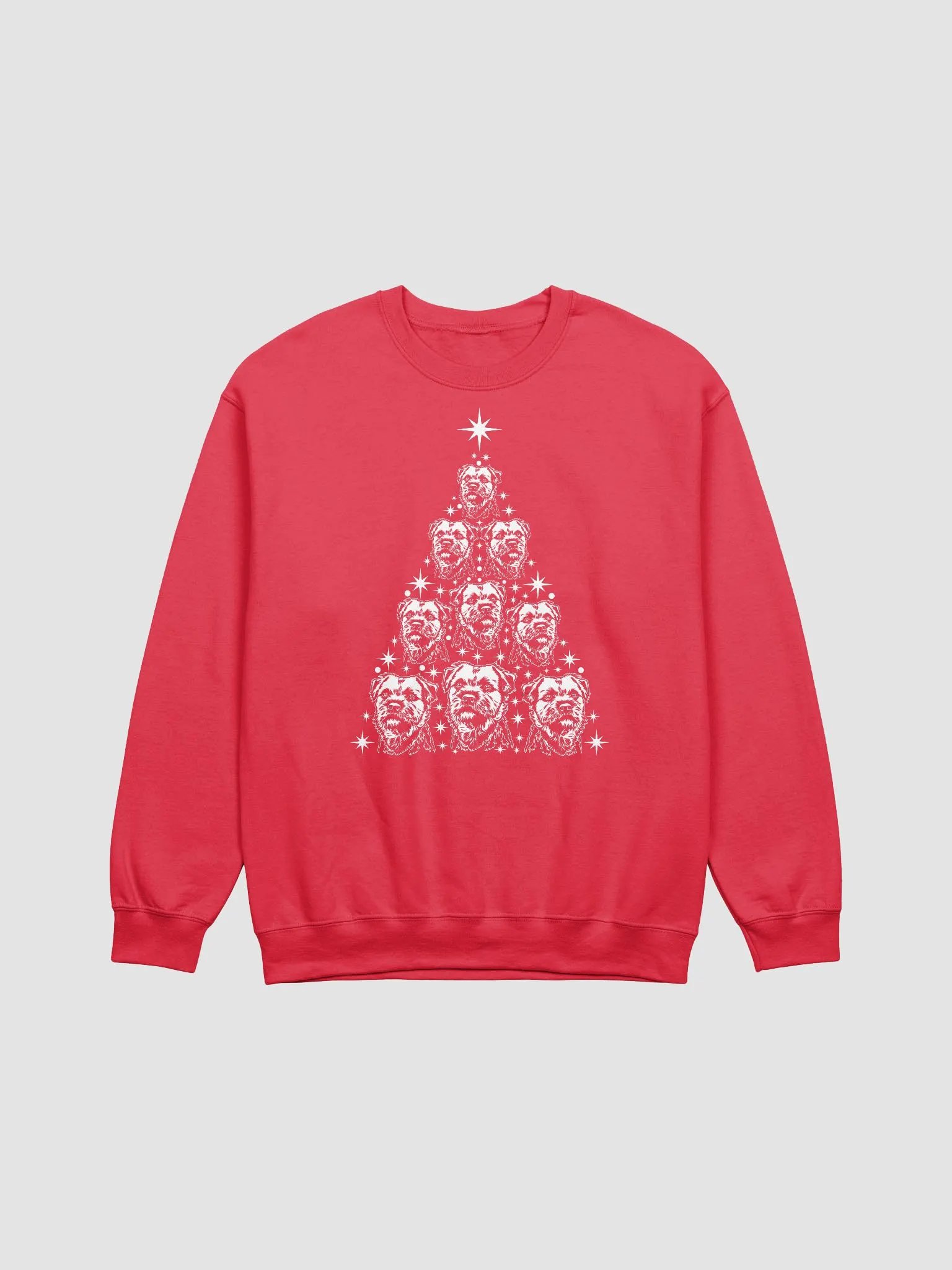 Border Terrier Christmas Tree Sweatshirt Design for Border Terrier Paw-rents product image (23)