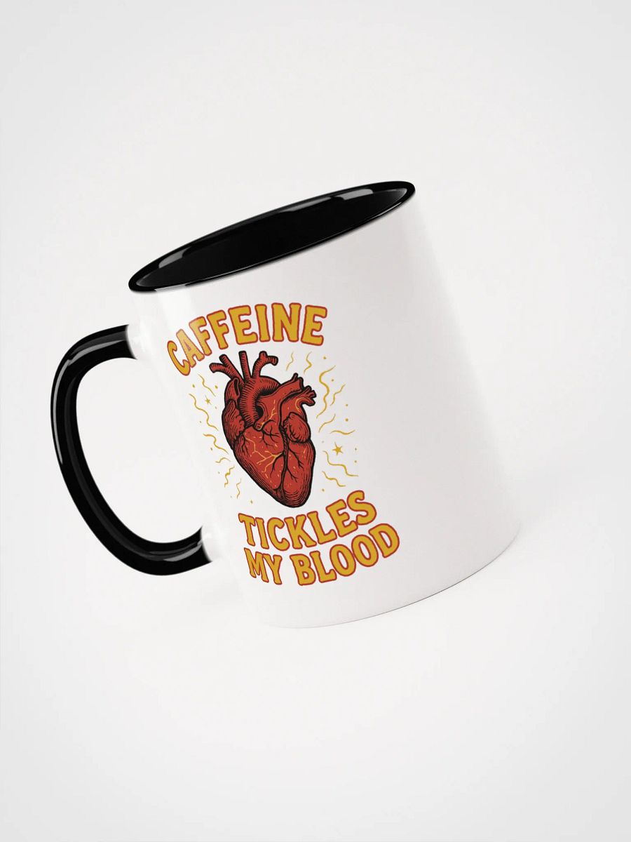 Caffeine Tickles My Blood (Anatomical Heart) Accent Mug product image (6)