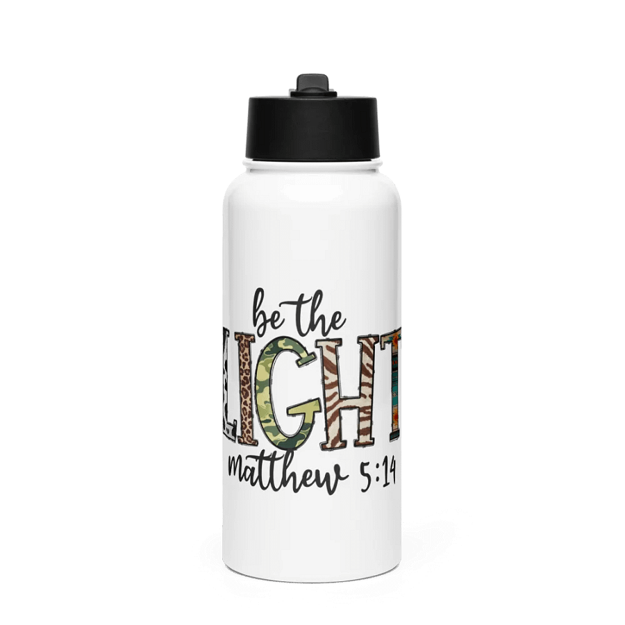 Be the Light - Stainless Steel Sports Water Bottle product image (1)