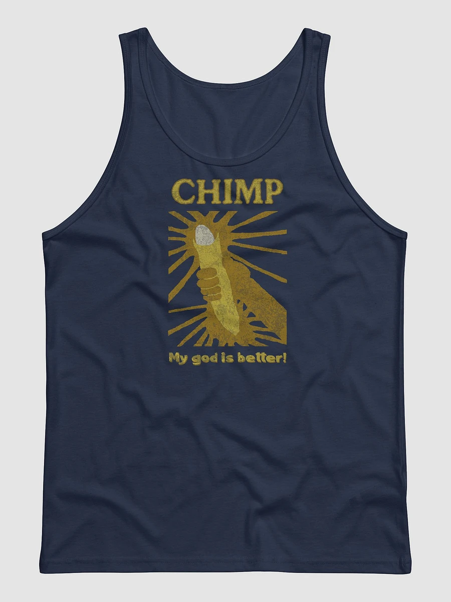 Chimp: My God Is Better Jersey Tank Top product image (2)