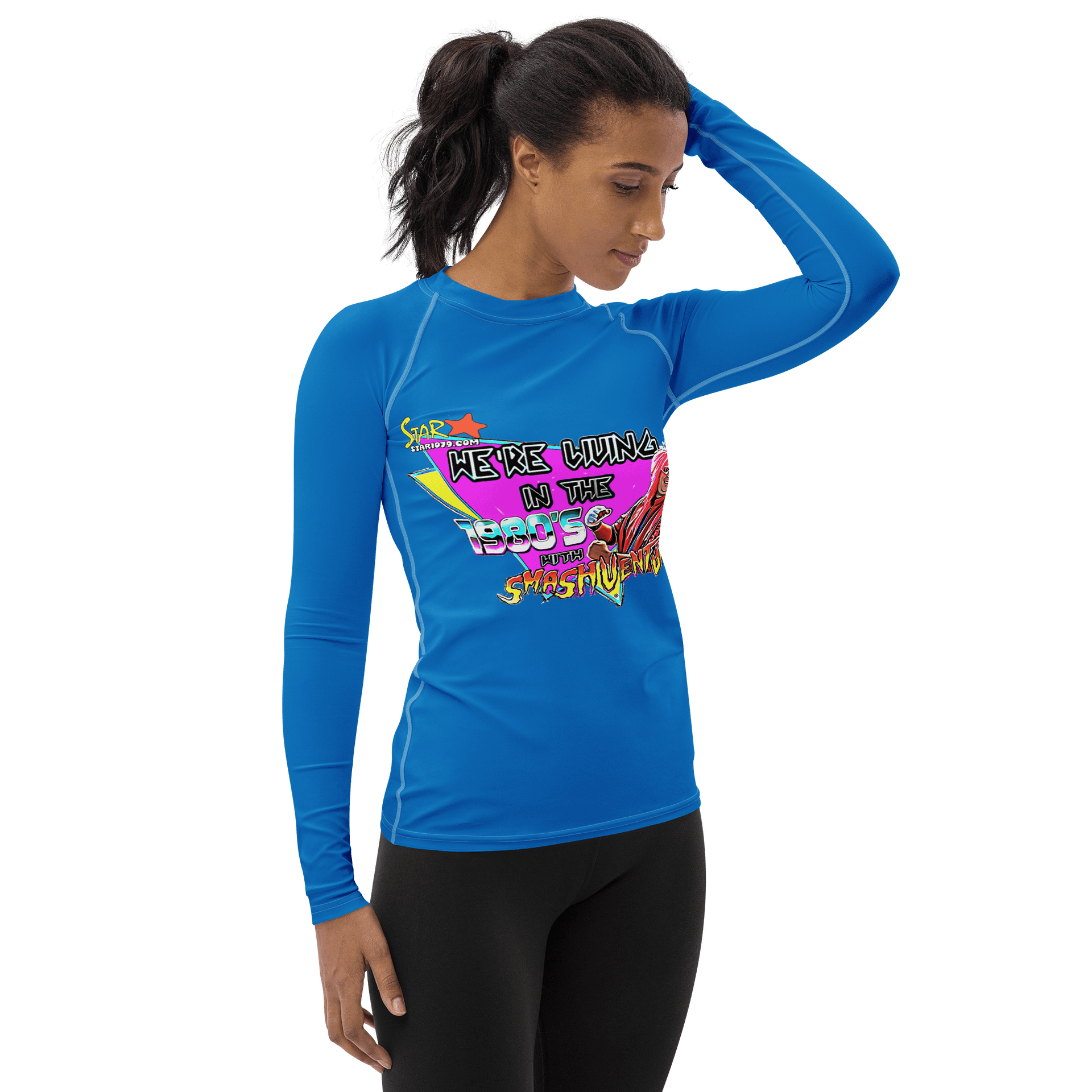 Smash Ventura's 80's Shows All-Over Print Rash Guard product image (4)