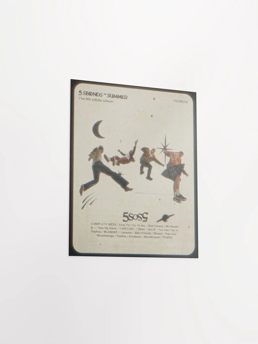 the 5th studio album - track list poster product image (9)