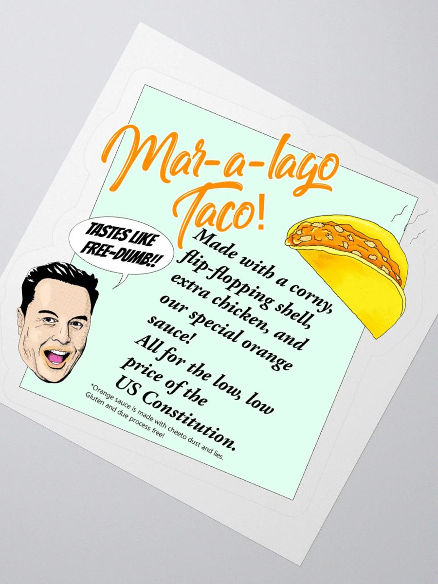Mar-a-lago Taco Sticker product image (4)