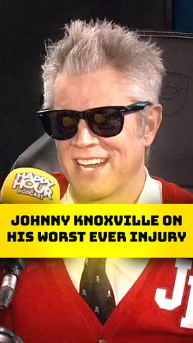 Little Throwback to when Johnny Knoxville came on the Pod! 🏴‍☠️ #happyhour #happyhourpodcast #comedy #reels #clips