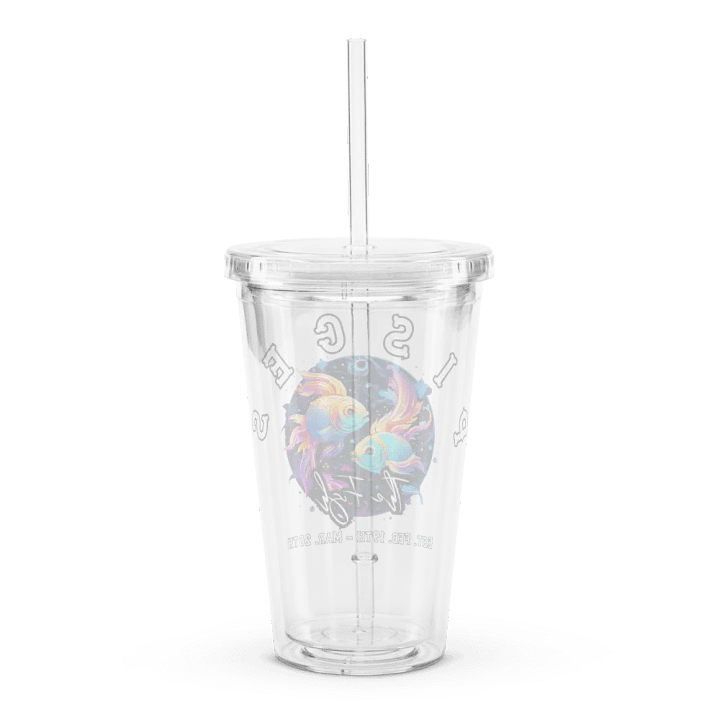 Pisces - Zodiac Double Wall Clear Plastic Tumbler product image (2)