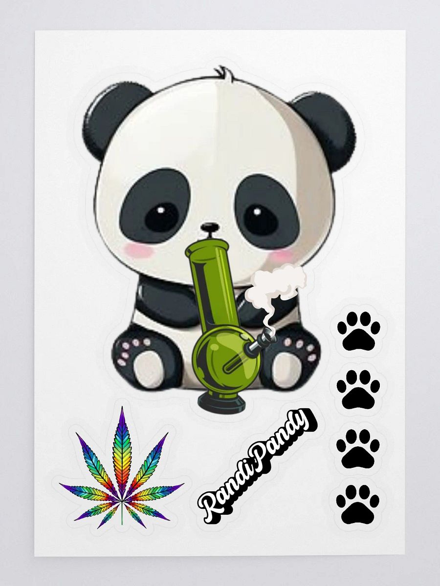 Bubbly Panda +6 Sticker Set product image (3)