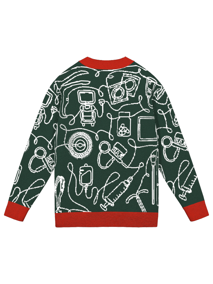 service lines (OBGYN - holiday green cardigan) product image (2)