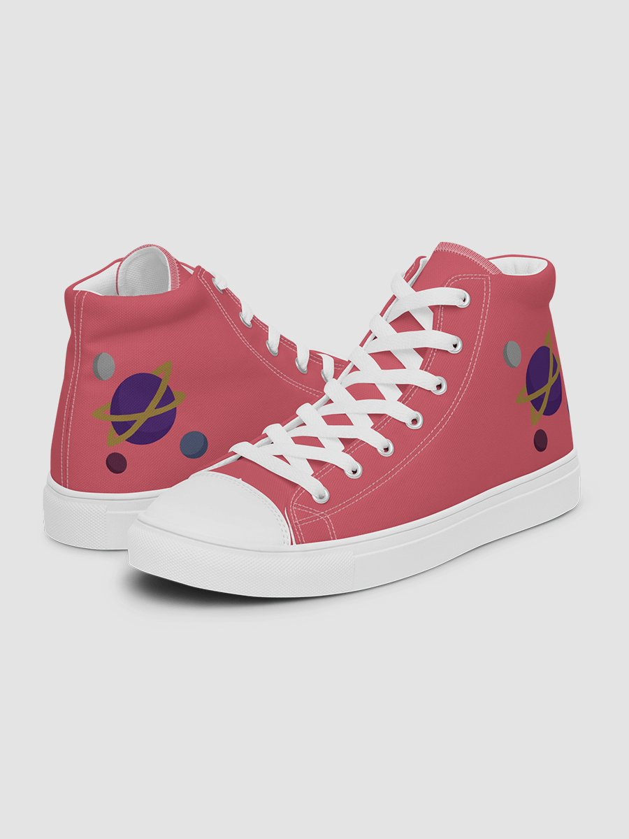 Women’s high top canvas shoes - Coral product image (5)