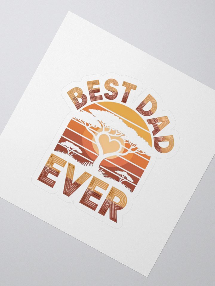 Best Dad Ever Father Grandpa African Papa Father's Day Sticker product image (2)