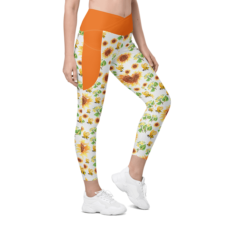 Sun-Ready Sunflower Leggings with Pockets product image (5)