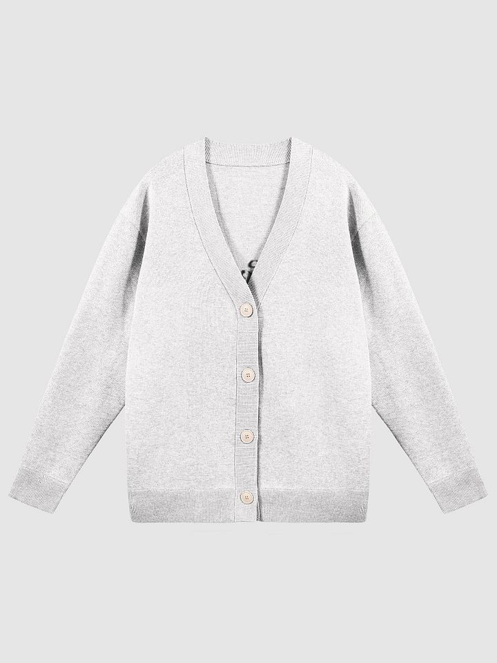 Peace, Love and Paris with Monuments Parisian Chic Knitted Cardigan | White product image (2)