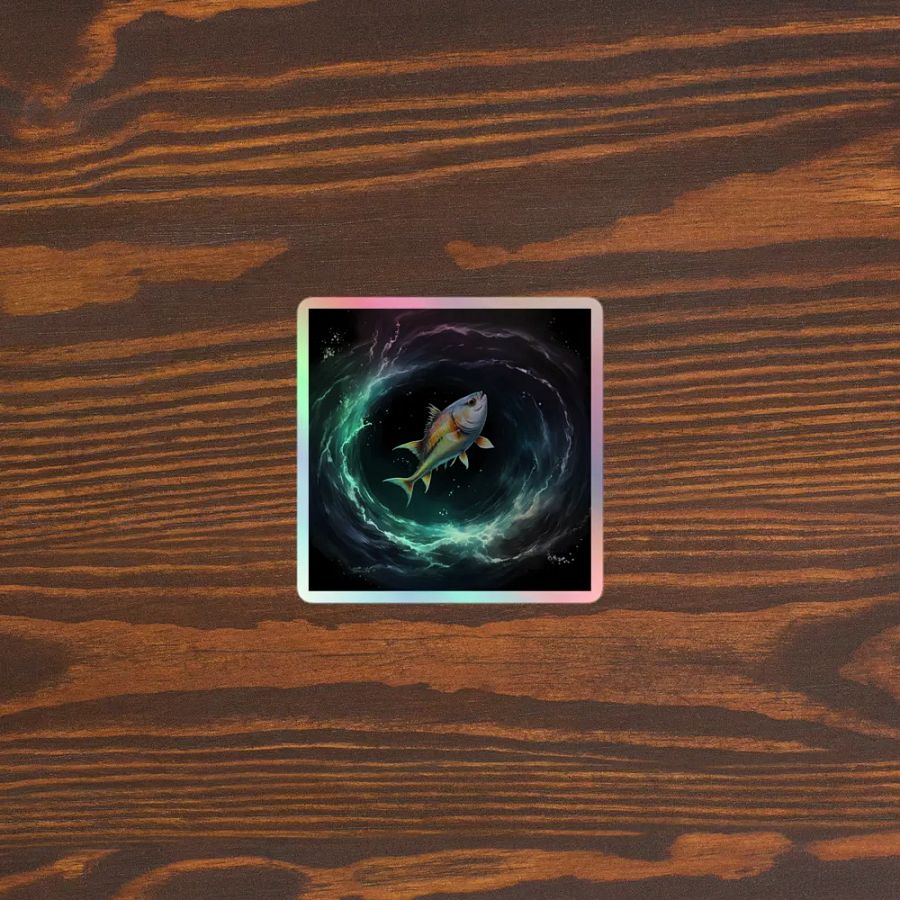 Fish Out Of Black Hole Stickers product image (5)
