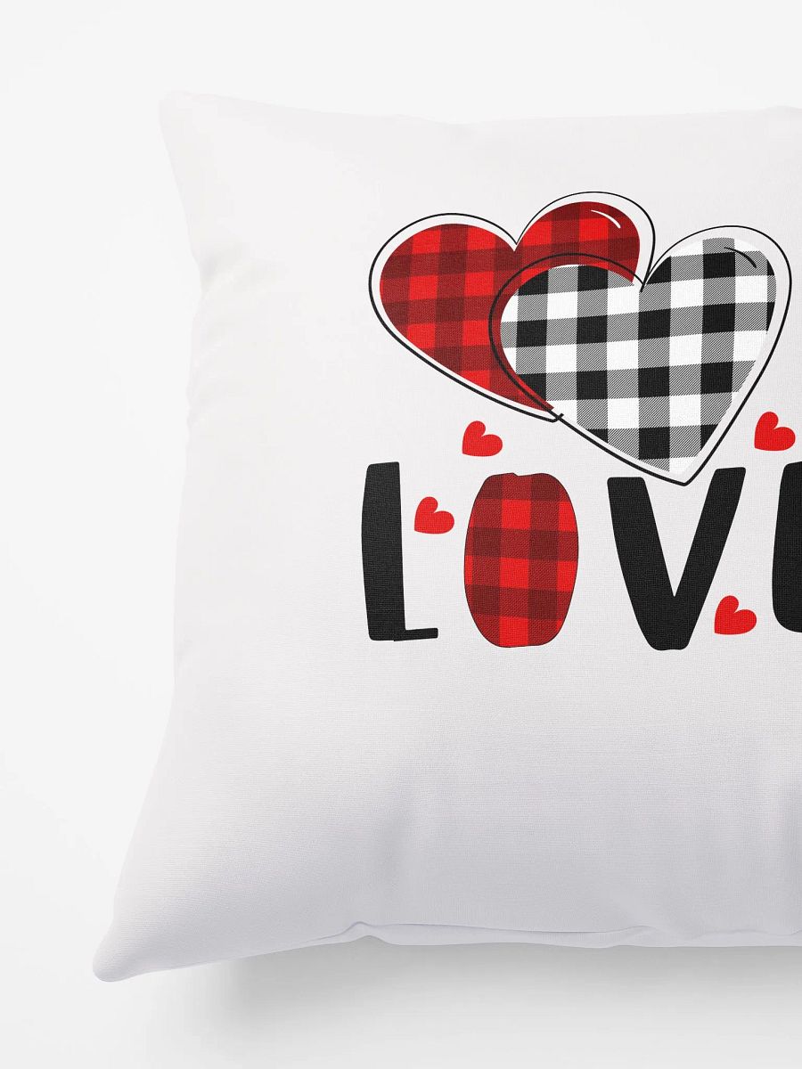 Plaid Heart All-Over Print Pillow product image (5)