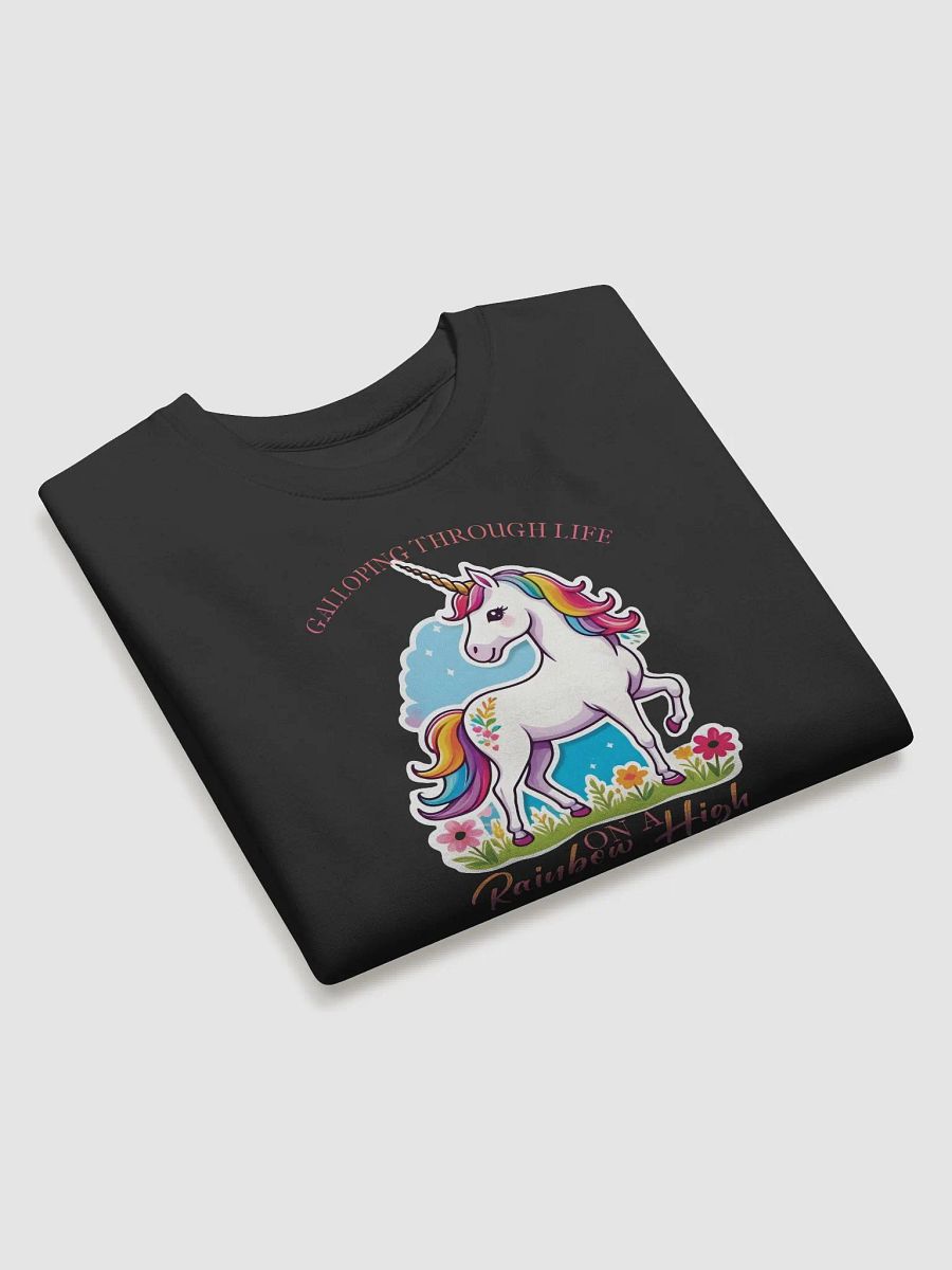 Whimsical Rainbow Aura Unicorn Sweatshirt product image (3)