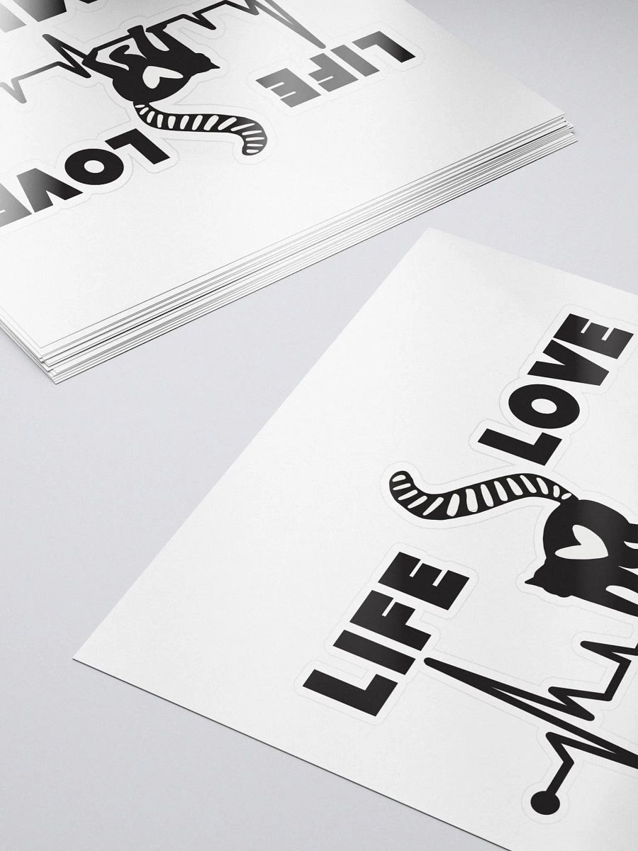 Life Love Lemur Kiss-Cut Sticker product image (5)