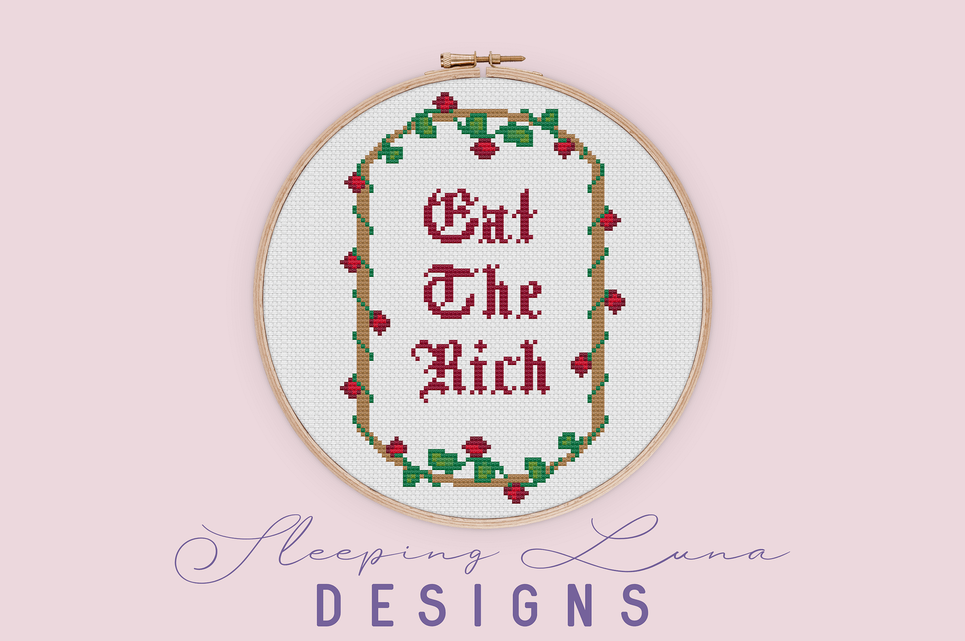 Eat the Rich - Cross Stitch Pattern product image (1)