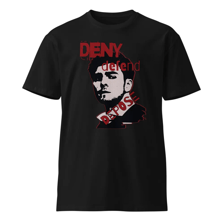 Deny Defend Depose Luigi Mangione T-Shirt Black product image (1)