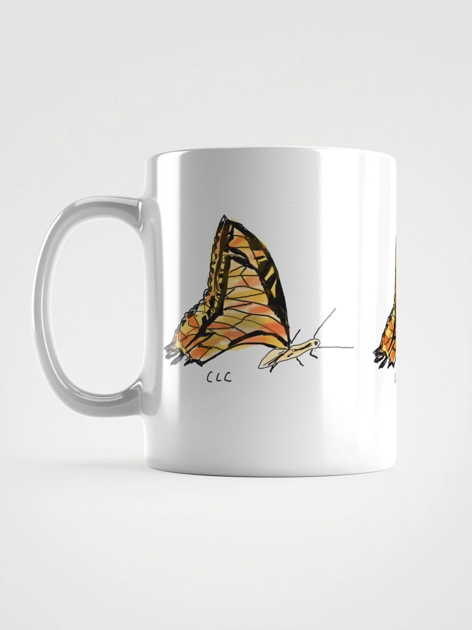 Butterfly Bliss White Glossy Mug product image (17)