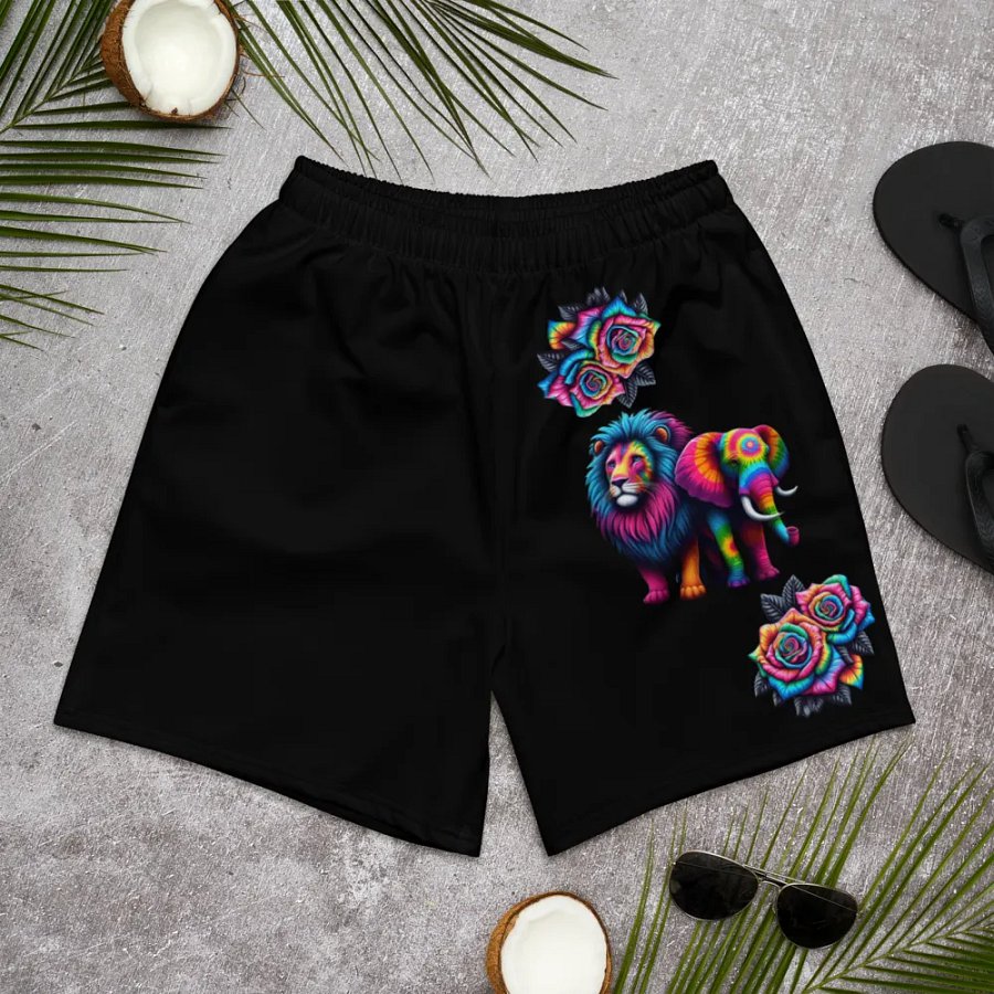 Psychedelic Wildlife Adventure Shorts product image (10)