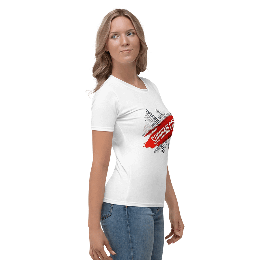 Women's Crew Neck T-Shirt Supreme Lettering Worlds product image (4)