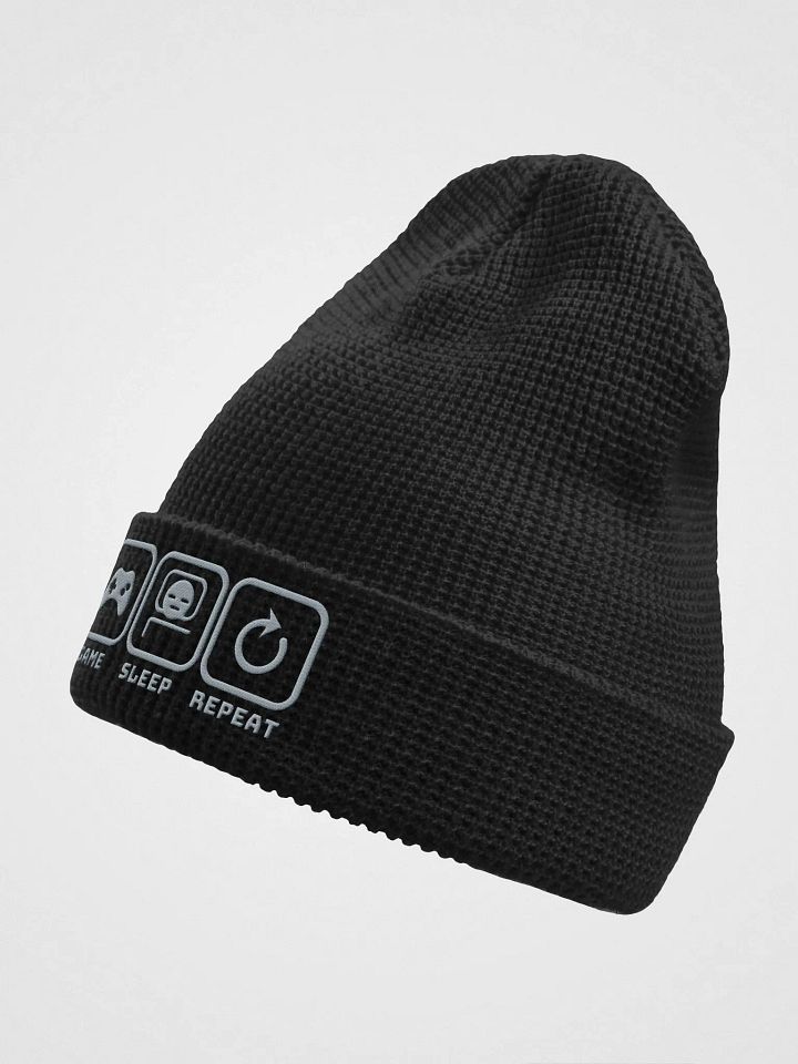 Game, Sleep, Repeat Waffle Beanie product image (6)