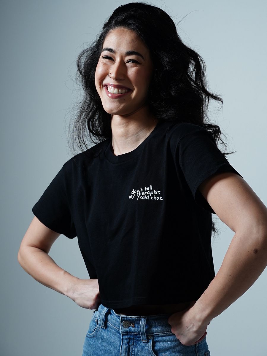 Therapy Cropped Tee (Embroidered) product image (16)