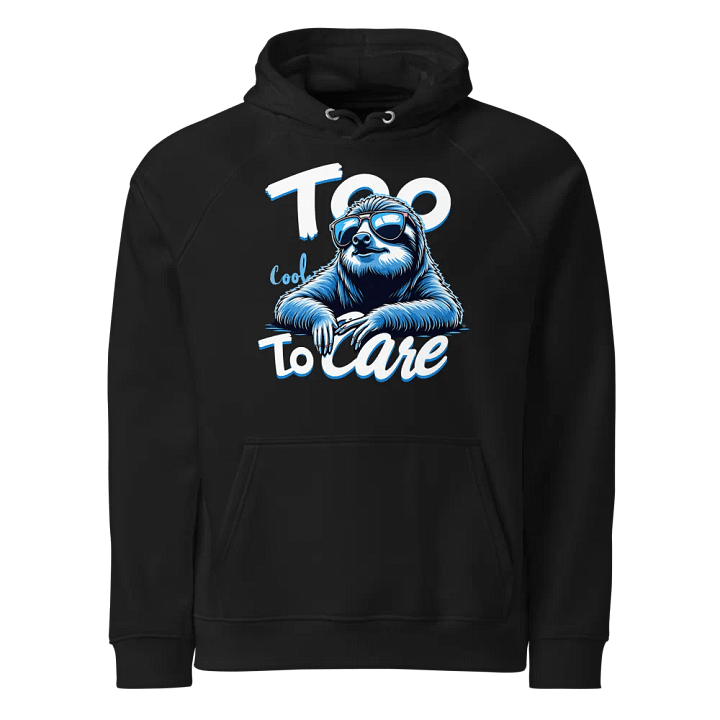 Chill Sloth Eco Raglan Hoodie product image (1)
