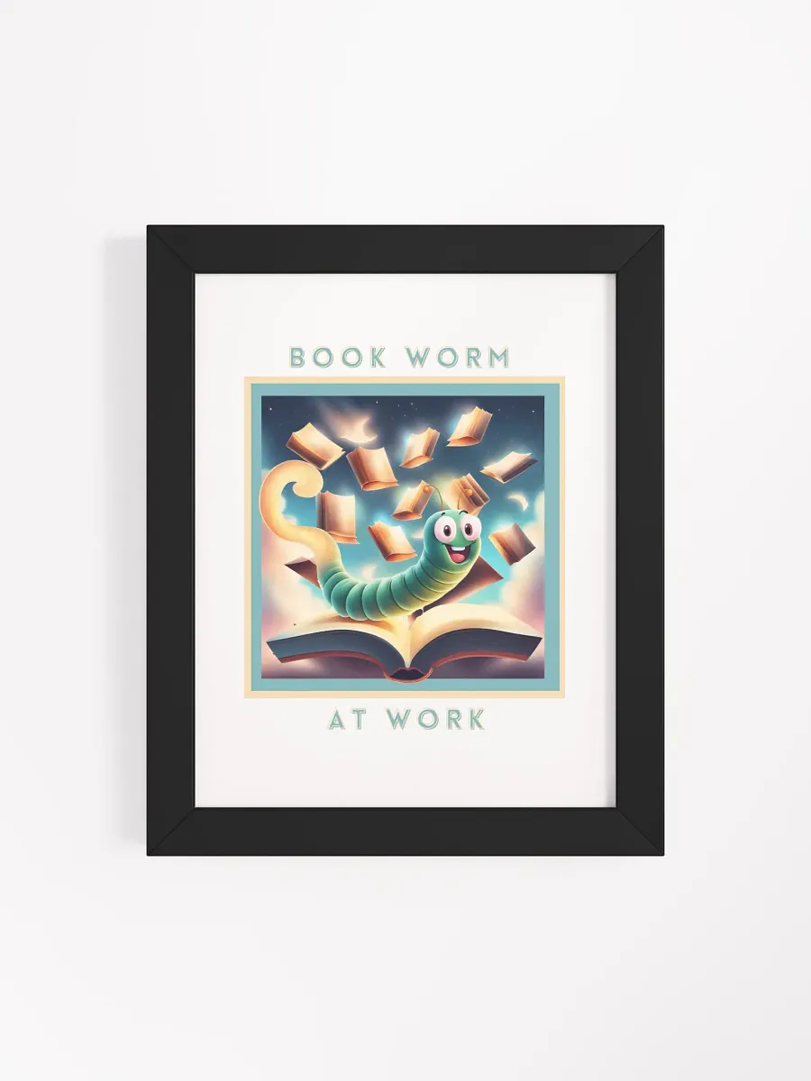 Bookworm at Work Framed Poster product image (111)