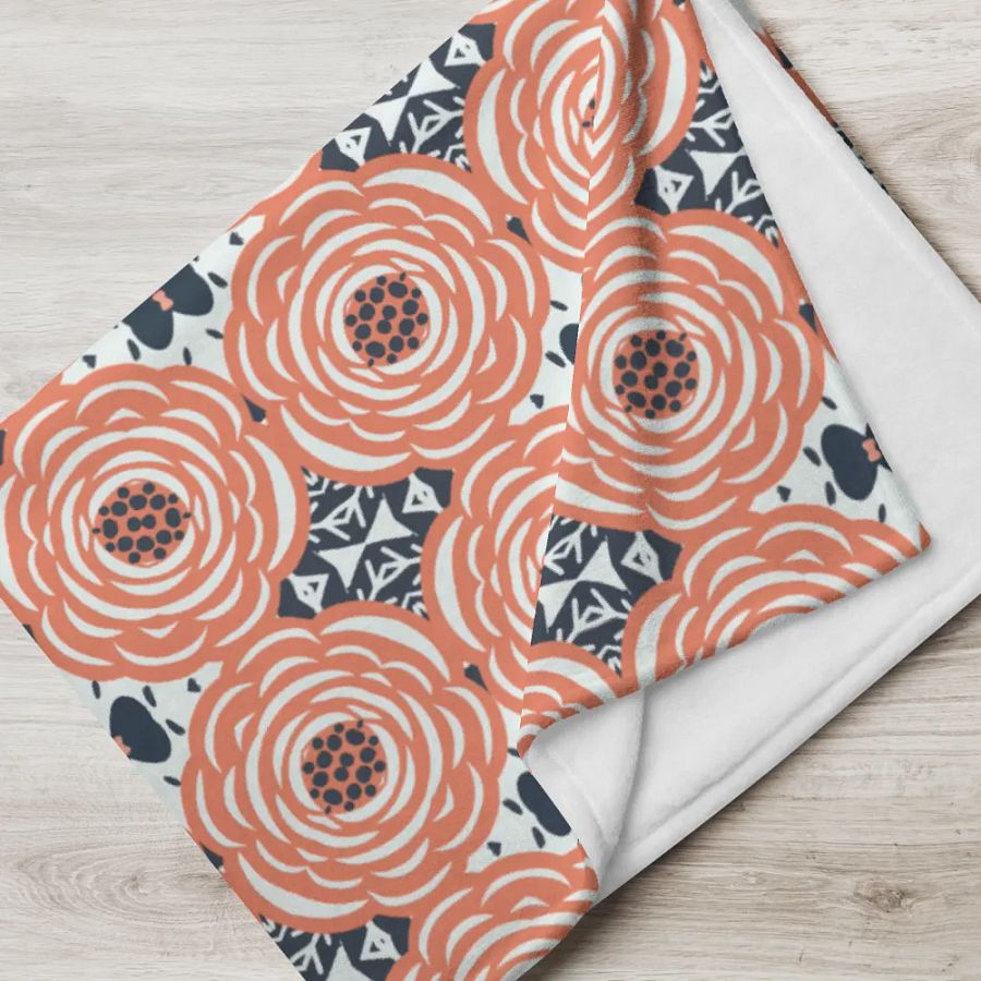Delicate Rose Abstract Blanket product image (4)