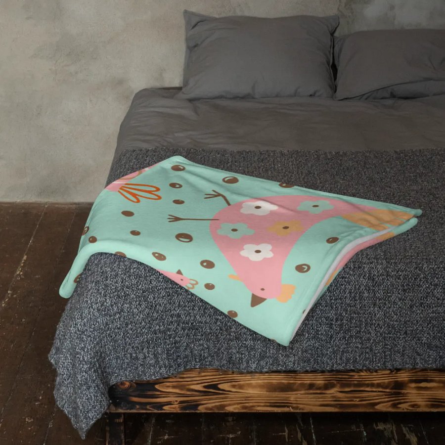 Pastel Chicken Blanket - Mint & Pink product image (3)