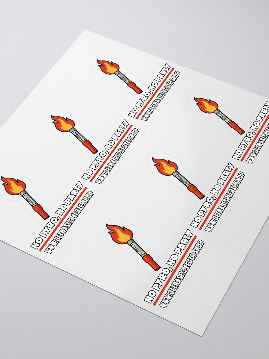 Pachet 6 stickere No Pyro No Party product image (3)