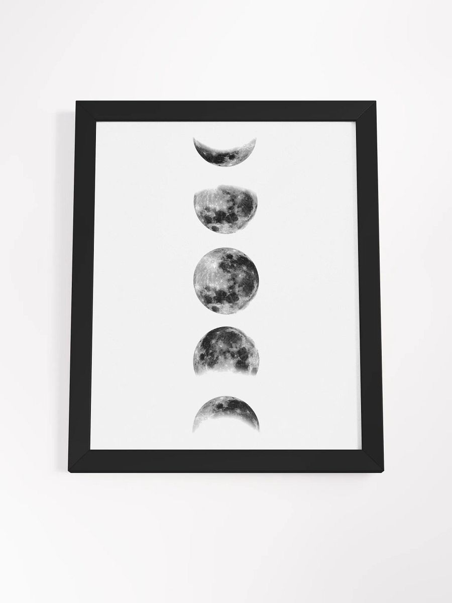 Lunar Phases Framed Poster Set – Elegant Moon Cycle Wall Art | Modern Minimalist Décor | Premium Framed Set for Homes and Offices product image (4)