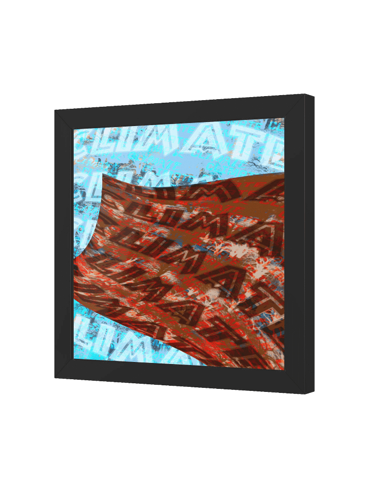 Scared For The Climate Grime Remix Artwork - Framed Print product image (2)