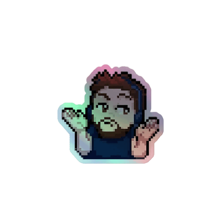 DuncShrug Holo Sticker product image (1)