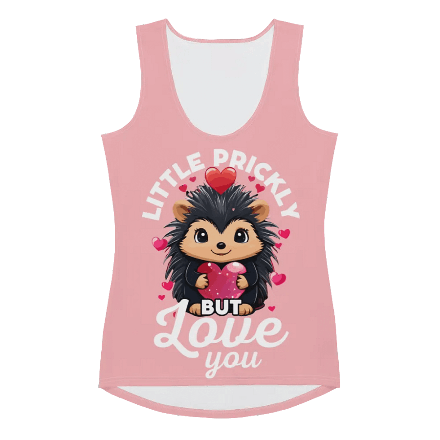 A little prickly but I love you - Cute hedgehog - Tank Top Pink product image (2)