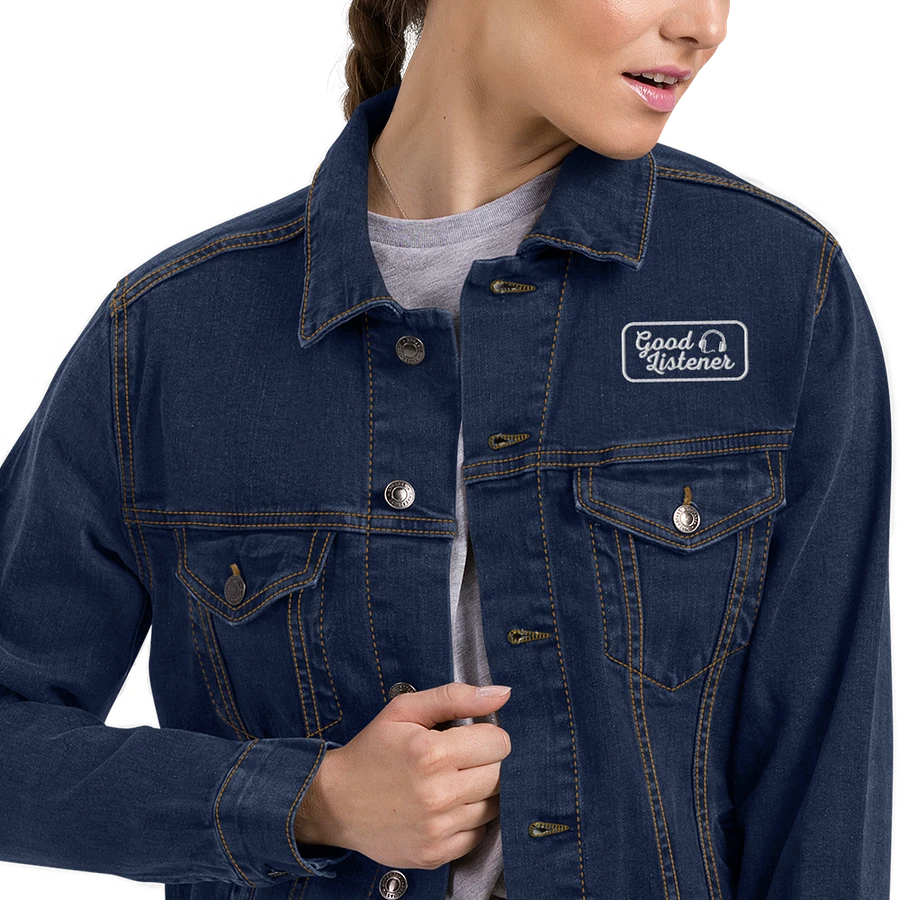 Good Listener Embroidered Jean Jacket product image (19)