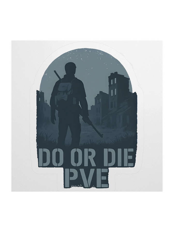 Survivalist Silhouette Kiss Cut Stickers product image (1)