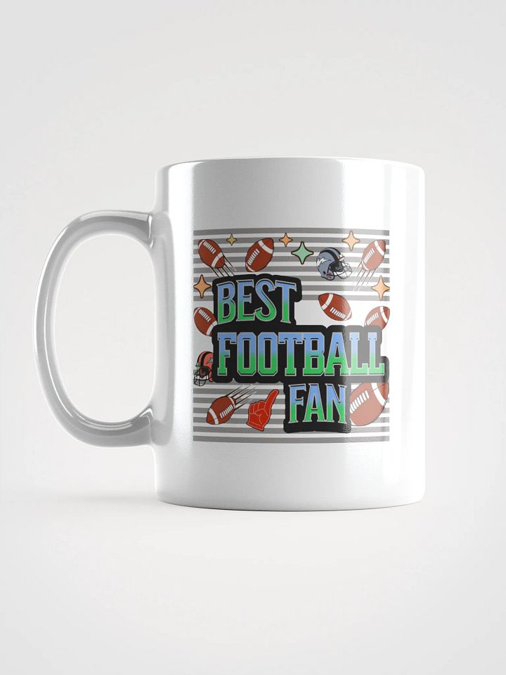 Best Football Fan Fanatic White Glossy Mug product image (1)