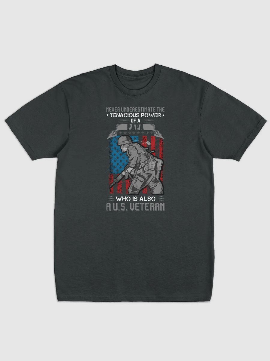 Papa and U.S. Veteran T-Shirt product image (1)