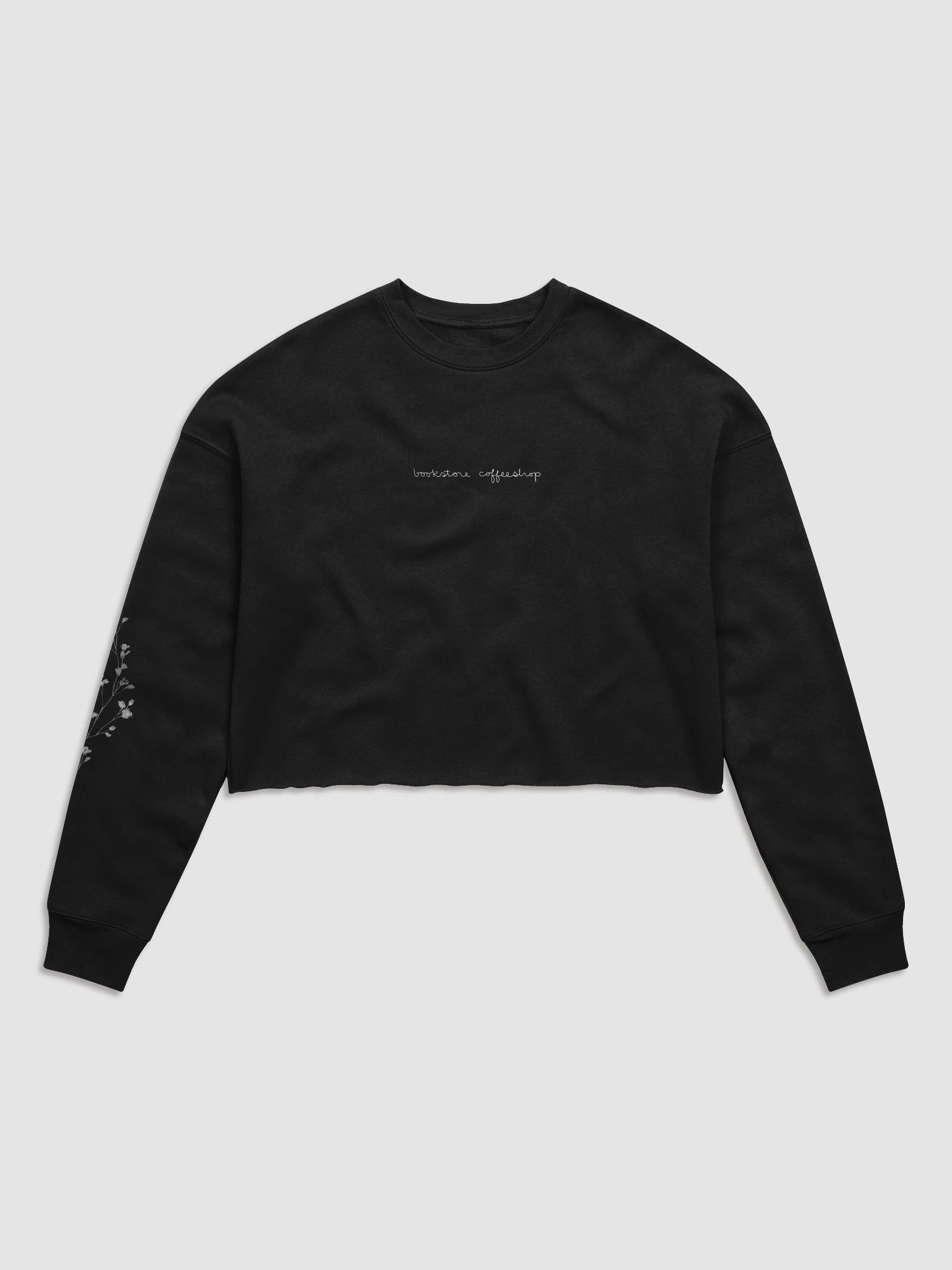 bookstore coffeeshop cropped sweatshirt product image (1)